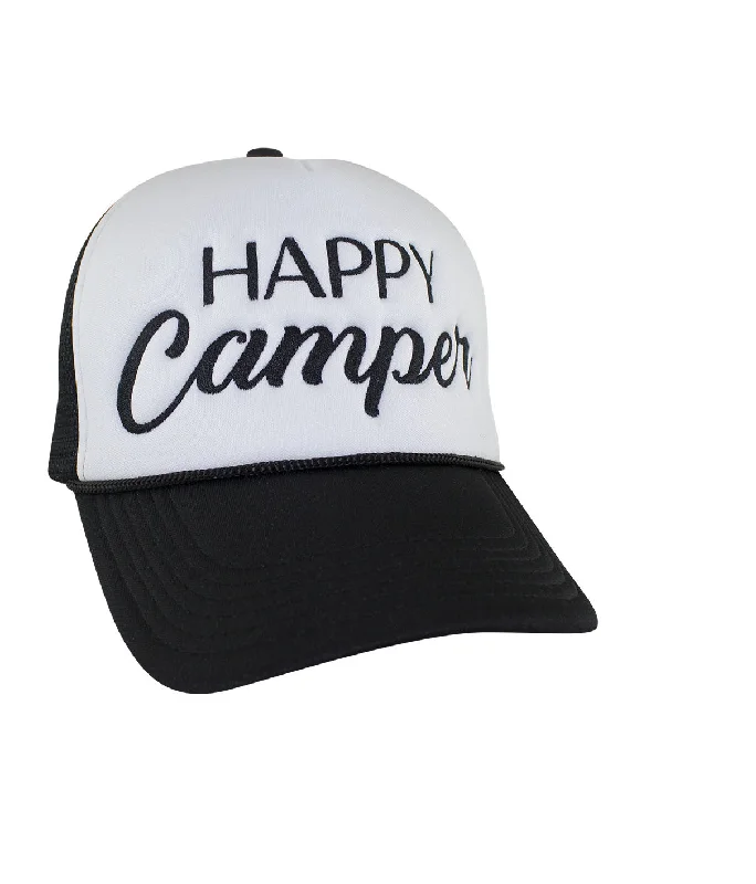 Lightweight Bucket Hats"Happy Camper" Foam Trucker Hat