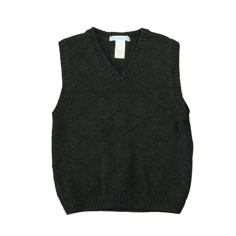 Men's Sweaters with Asymmetrical HemlinesJanie and Jack Boys Gray Sweater Vest