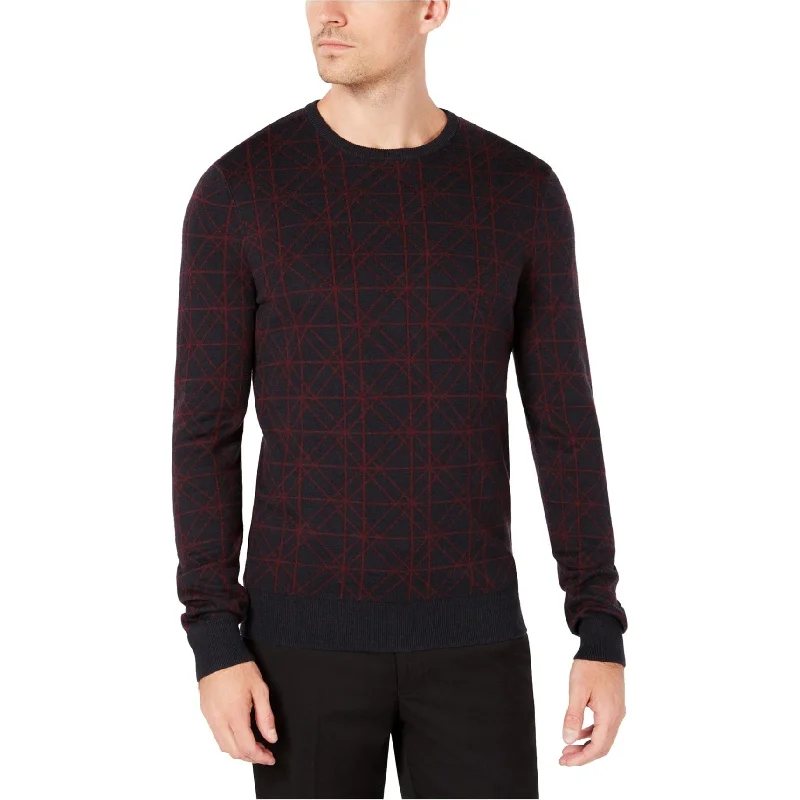 Men's Sweaters with Raglan SleevesRyan Seacrest Mens Geometric Pullover Sweater