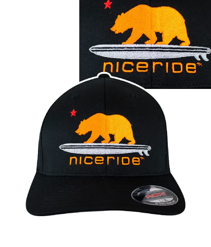 Artistic Derby Hats"Hang 20 - Neon Orange" Classic Flexfit Baseball Cap