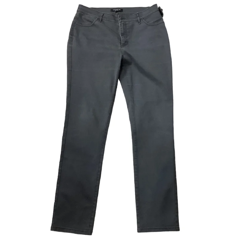 Yoked Back Men's JeansJeans Designer By Lafayette 148 In Grey, Size: 8