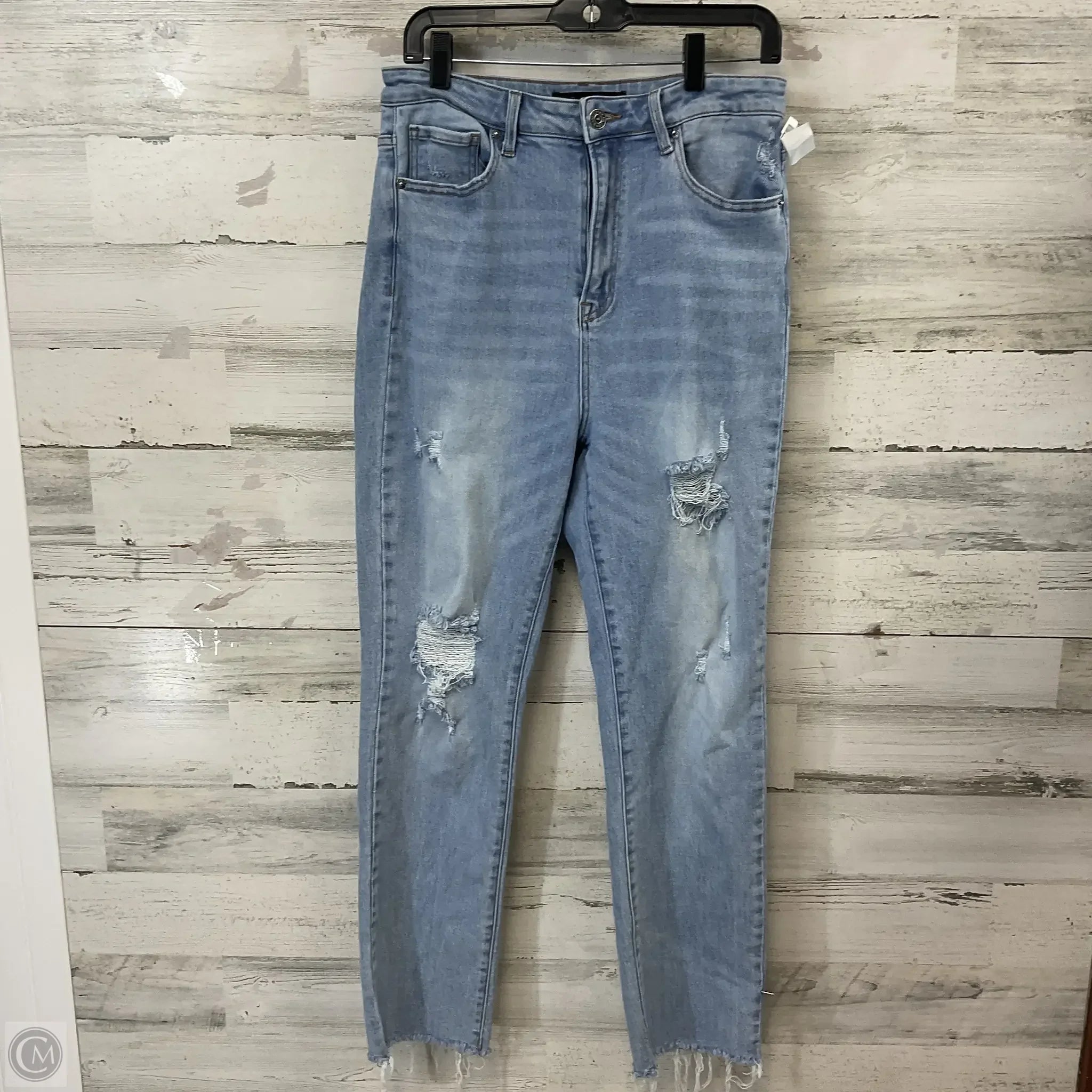 Fashionable Men's JeansJeans Straight By Risen In Blue, Size: 12