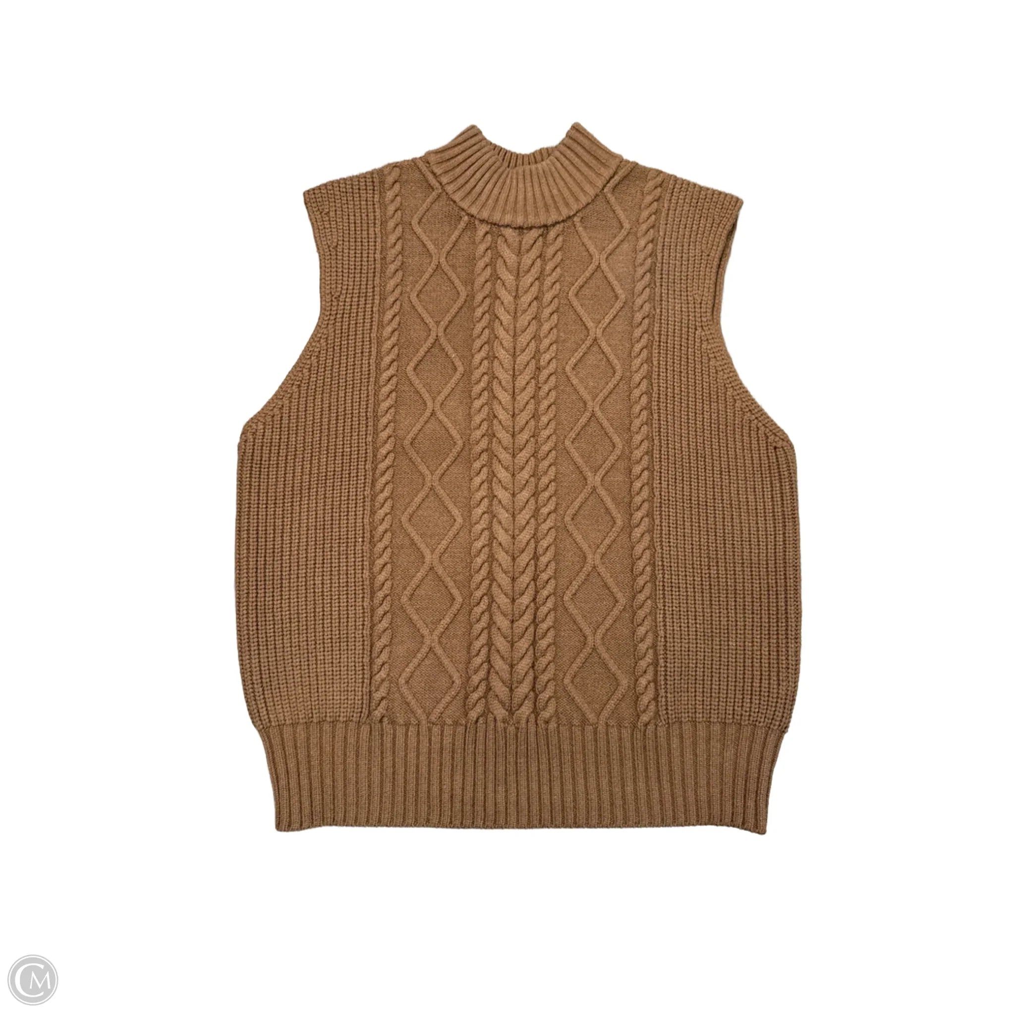 Men's Coats with Vintage StyleVest Sweater By Varley In Brown, Size: M