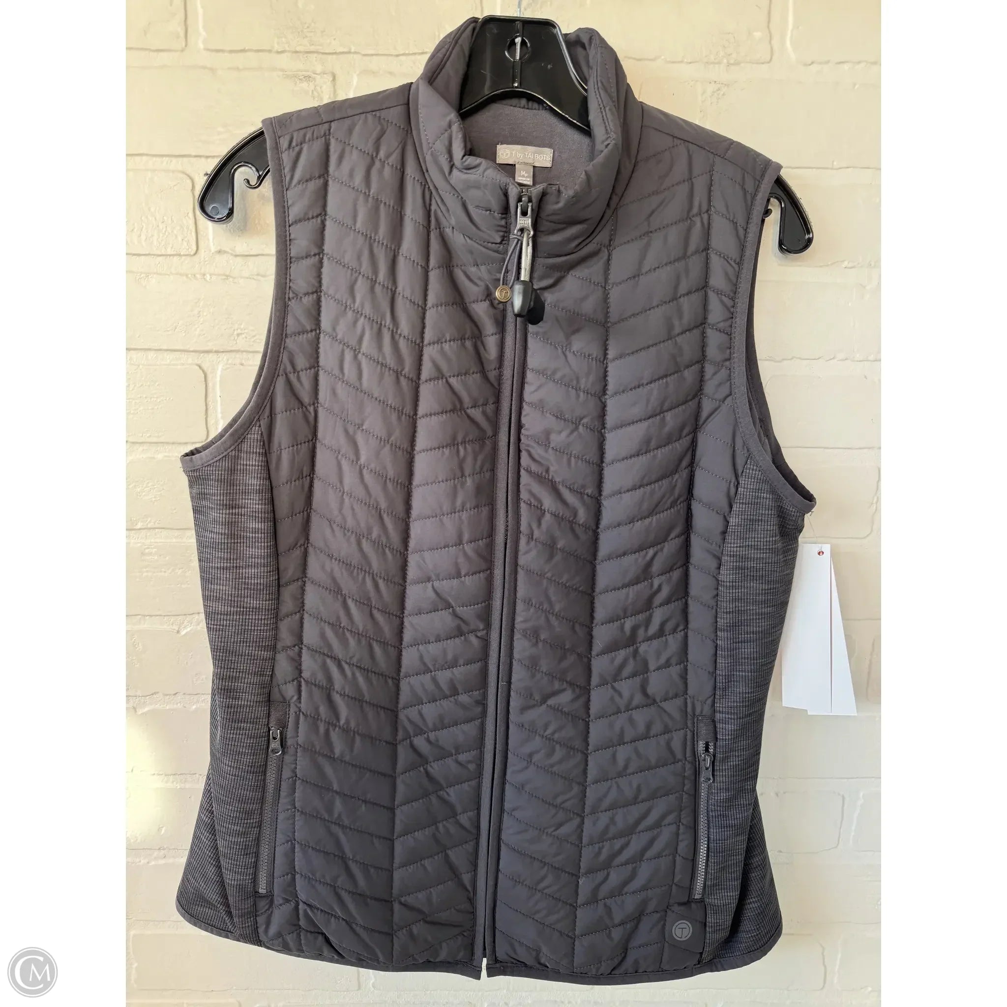 Men's Coats for Ice FishingVest Puffer & Quilted By Talbots In Grey, Size: Mp