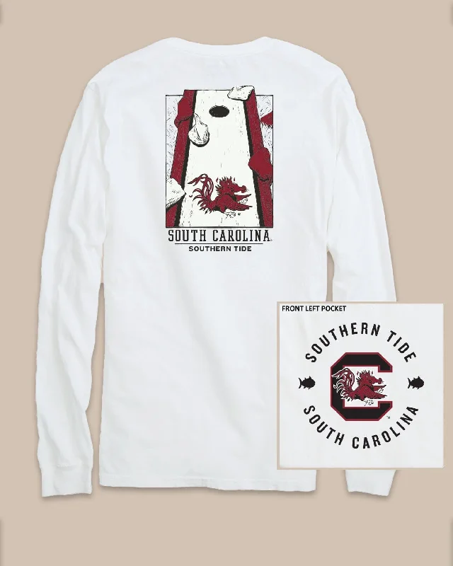 Men's Shirts with Tab CollarsUSC Gamecocks Gameday Cornhole Board T-Shirt