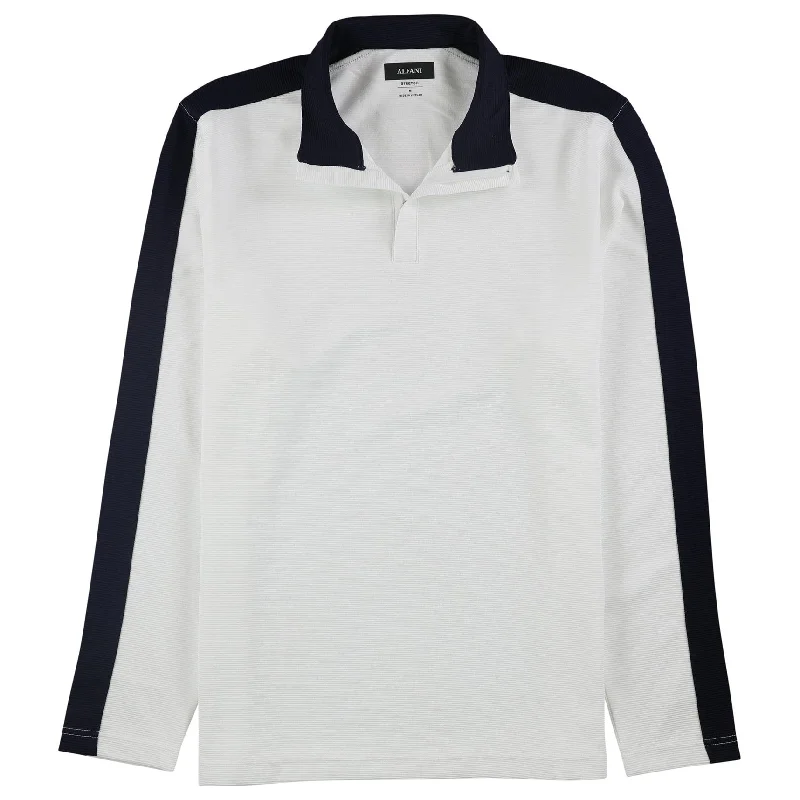 Solid-Colored Men's SweatersAlfani Mens Stripe Pullover Sweater