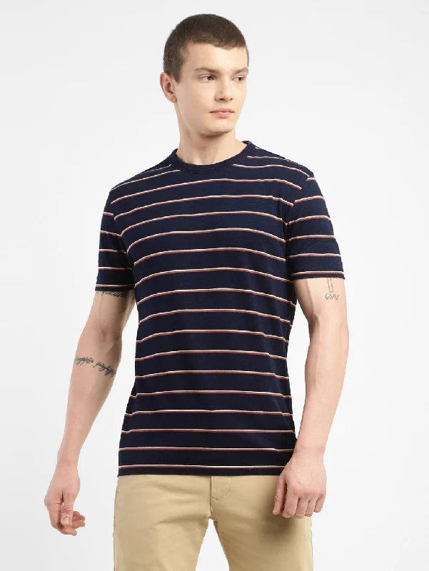 Durable Men's Work ShirtsMen's Striped Slim Fit T-shirt