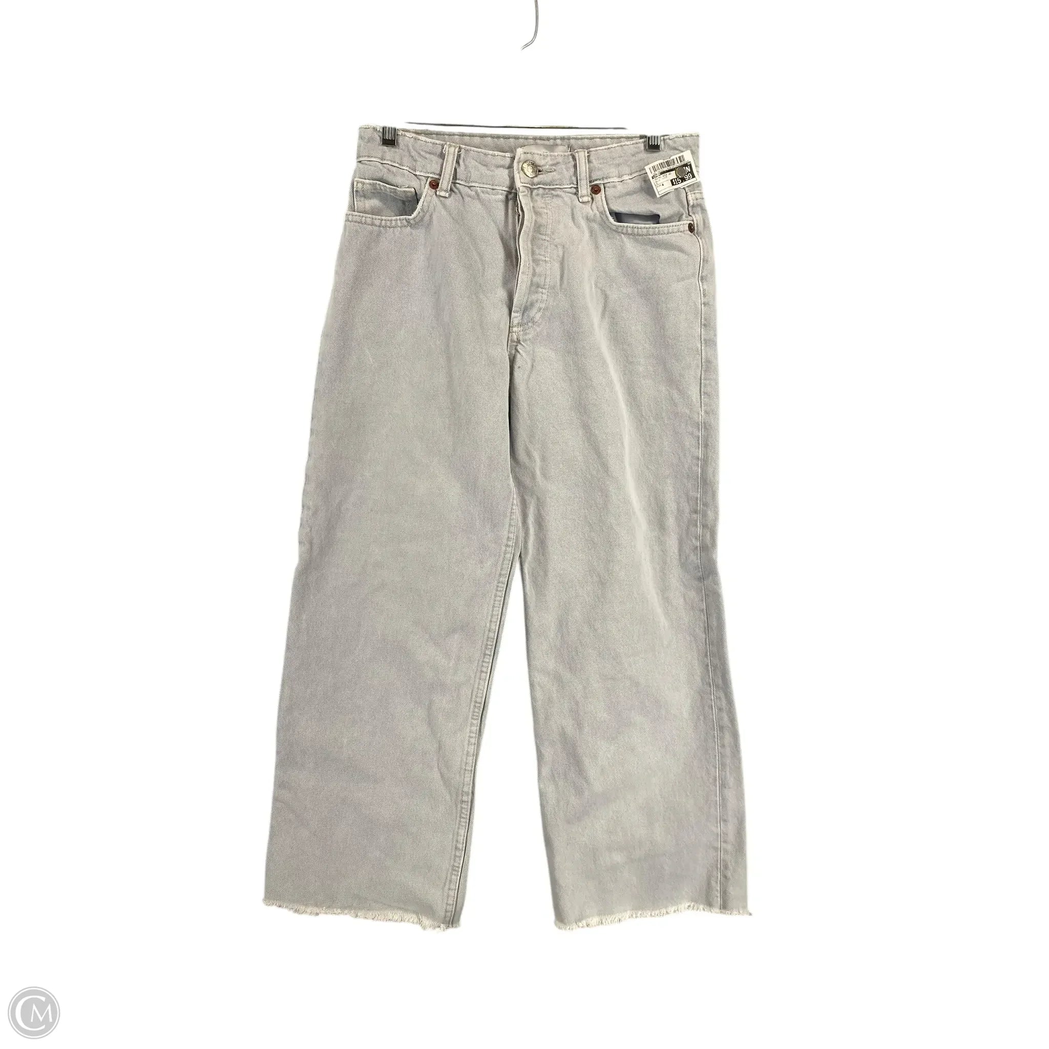 Oversized Men's JeansJeans Wide Leg By Zara In Blue Denim, Size: 4