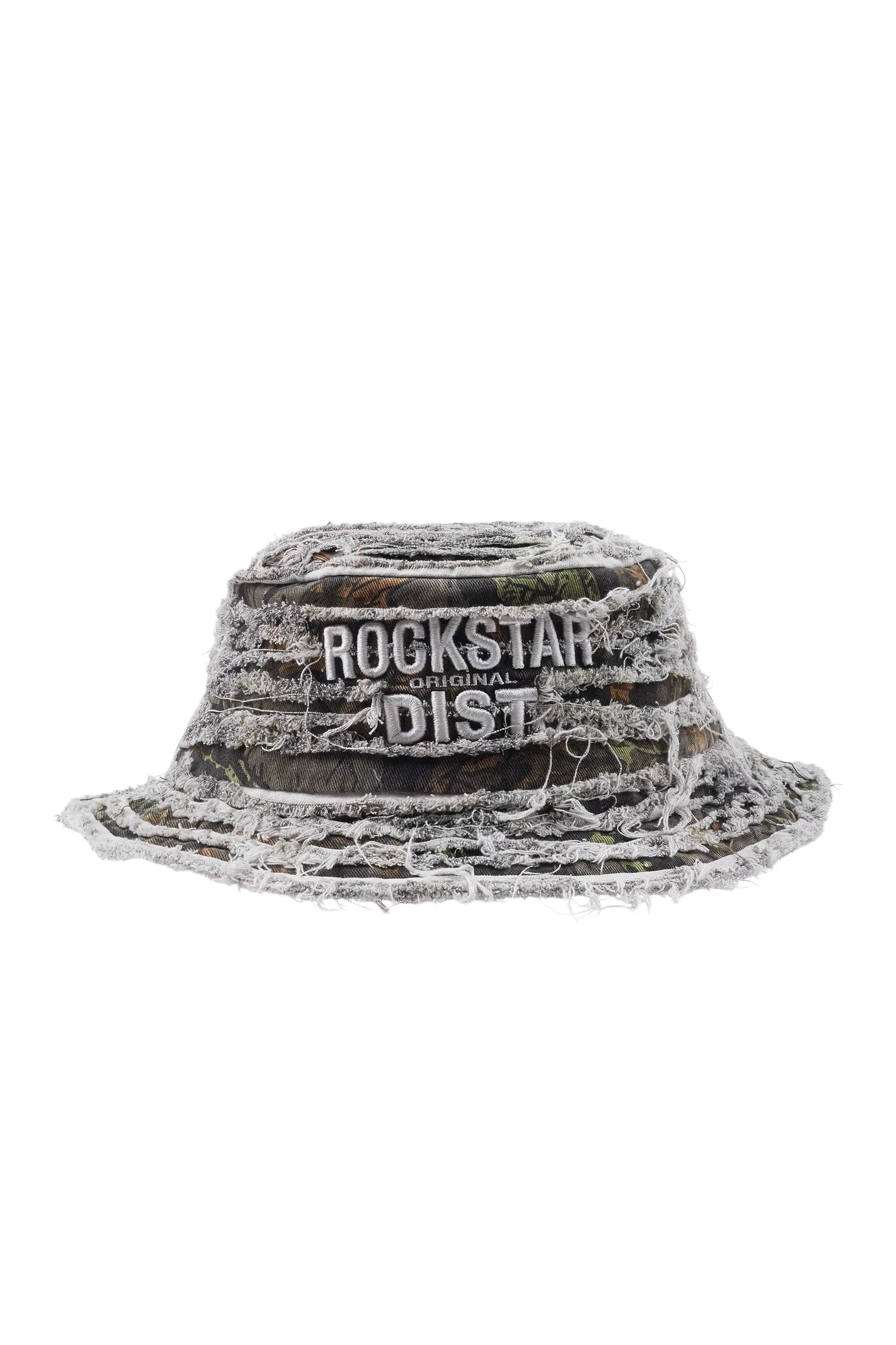 Modern Snapback CapsAbi Tree Camo Distressed Bucket Hat