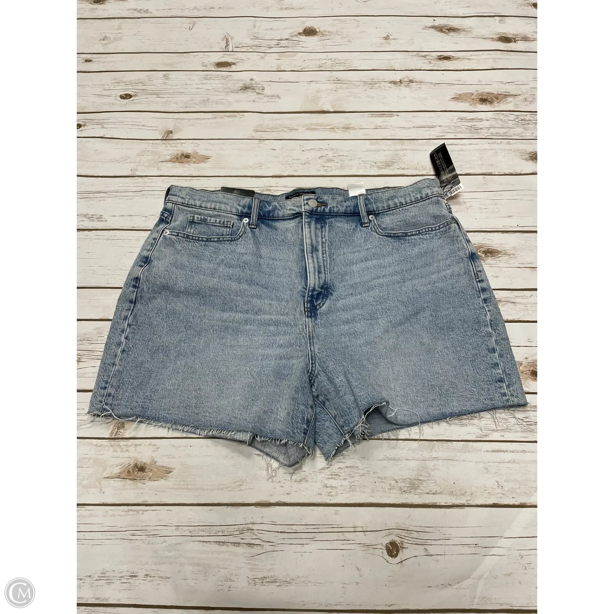Men's Short-Sleeve Matching ShortsShorts By Banana Republic In Blue Denim, Size: 18