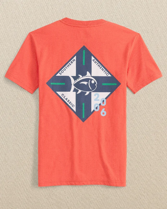 Men's Shirts with Hook-and-Loop ClosuresKids Skipjack Crossing Short Sleeve T-Shirt