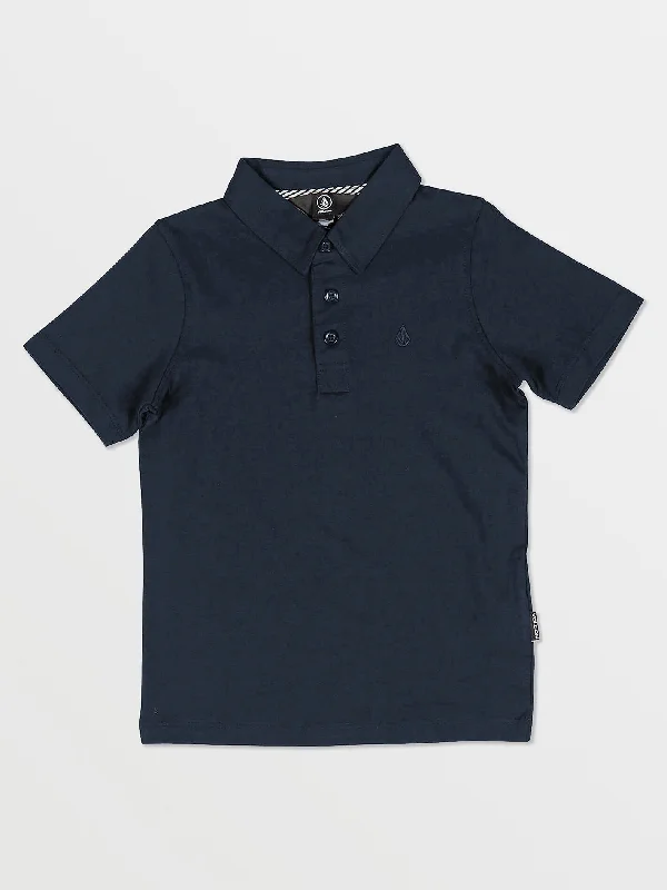 Men's Shirts with Zippered PocketsLittle Boys Wowzer Polo Short Sleeve Shirt - Navy