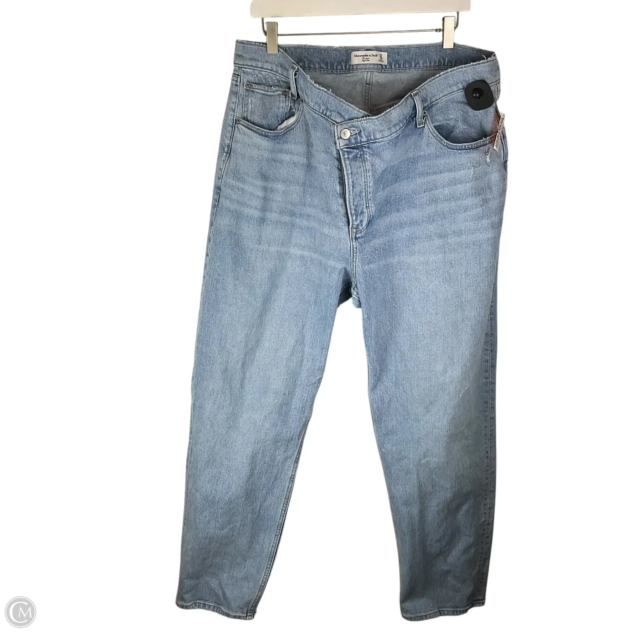 Affordable Designer Men's JeansJeans Wide Leg By Abercrombie And Fitch In Blue Denim, Size: 16