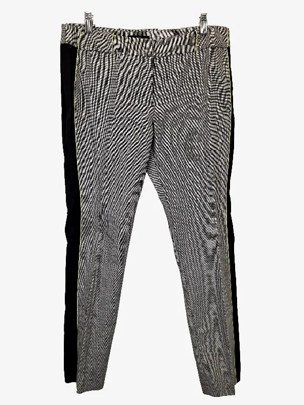 Elegant Straight-Leg Men's JeansCue Preppy Striped Side Pants Size 12