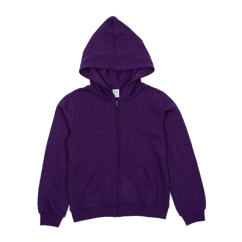 Men's Sweaters with PocketsKids Zipper Sweat Hoodie Boho Solid Color