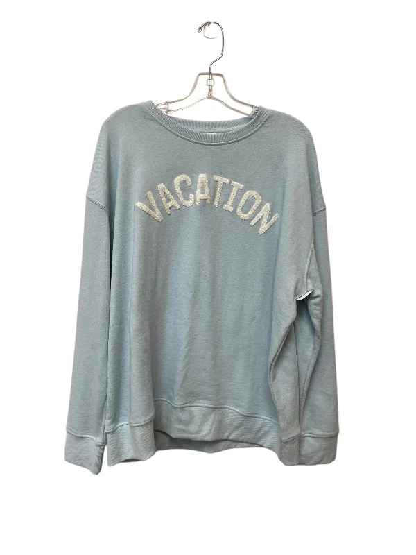 Men's Hoodies for SpringSweatshirt Crewneck By Clothes Mentor In Blue, Size: Xl
