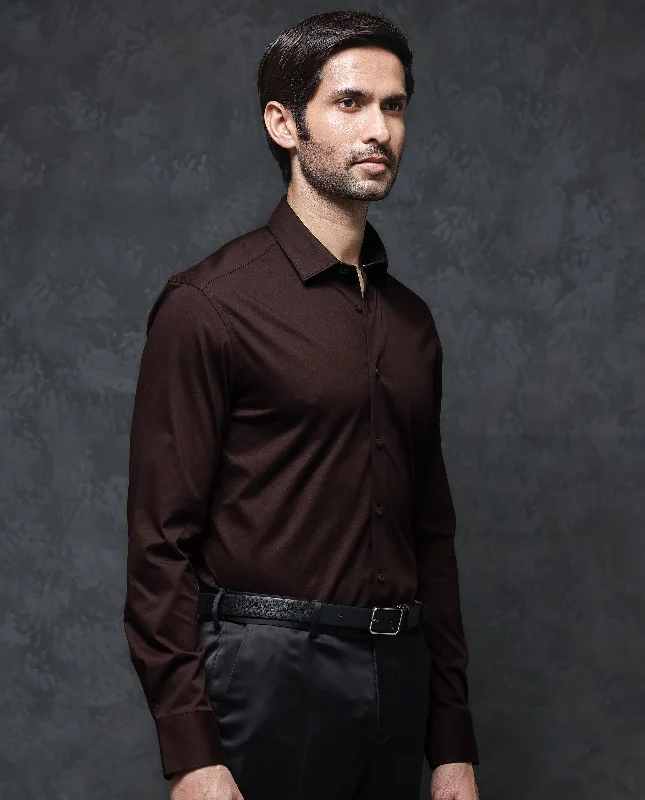 Men's French-Cuff Shirts for a Sophisticated EdgeRare Rabbit Men's Zaco Maroon Cotton Fabric Full Sleeves Regular Fit Solid Shirt Men's French-Cuff Shirts for a Sophisticated EdgeRare Rabbit Men's Zaco Maroon Cotton Fabric Full Sleeves Regular Fit Solid Shirt