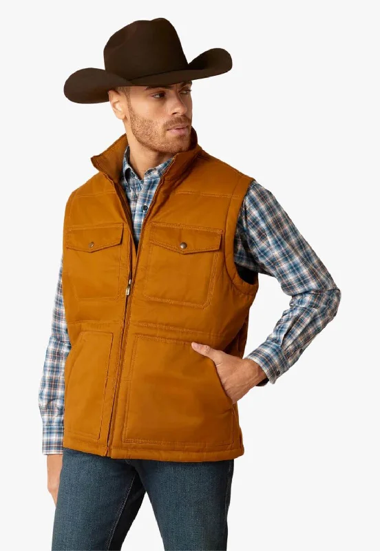 Men's Coats without LiningAriat Mens Grizzly Canvas Vest