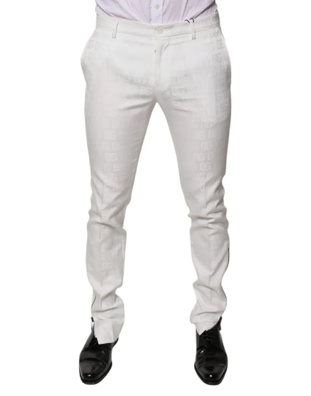 Sustainable Eco-Friendly Men's JeansDolce & Gabbana Cotton Tape Formal Dress Men's Pants Sustainable Eco-Friendly Men's JeansDolce & Gabbana Cotton Tape Formal Dress Men's Pants