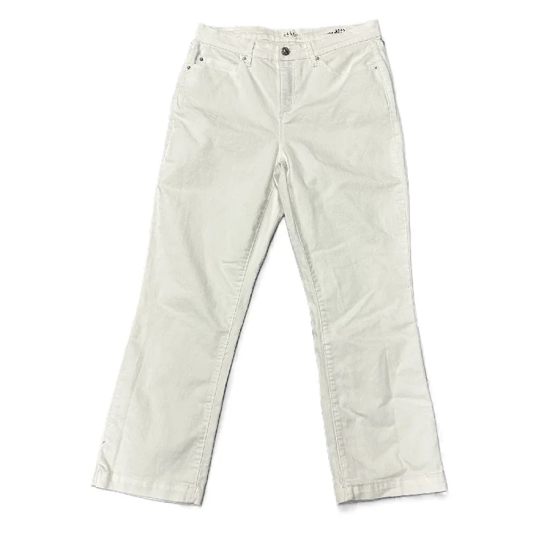 Durable Workwear Men's JeansWhite Jeans Designer By Nicole Miller, Size: 8