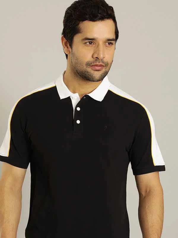 Men's Shirts with French CuffsMen Color Block Polo T-Shirt
