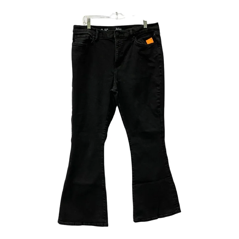Yoked Back Men's JeansJeans Flared By Ana In Black, Size:16