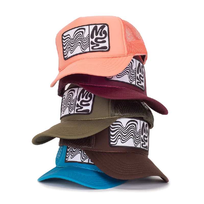 Adjustable Baseball Caps for KidsM22 WAVY TRUCKER HAT