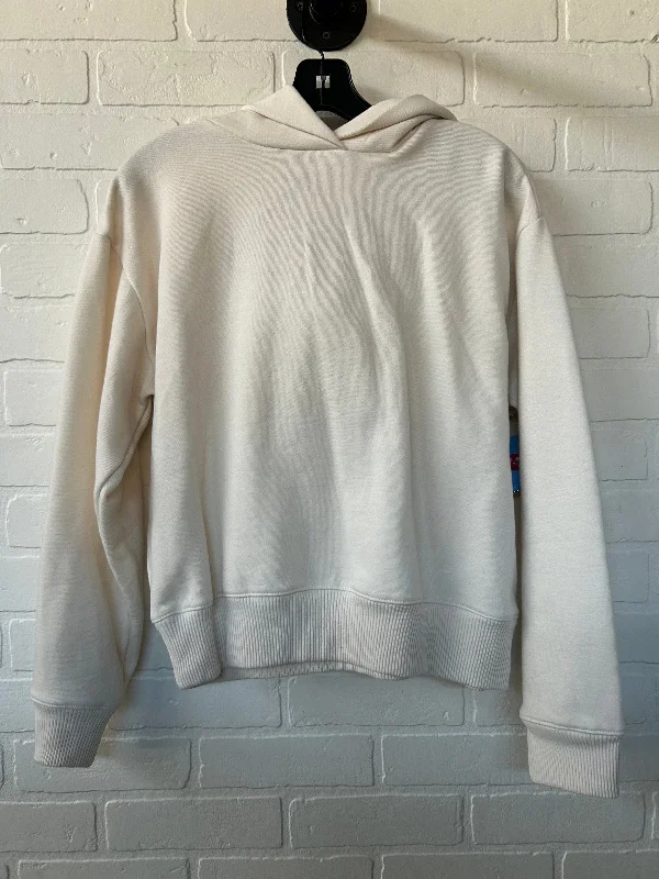 Men's Hoodies with Flannel LiningSweatshirt Hoodie By A New Day In Cream, Size: S