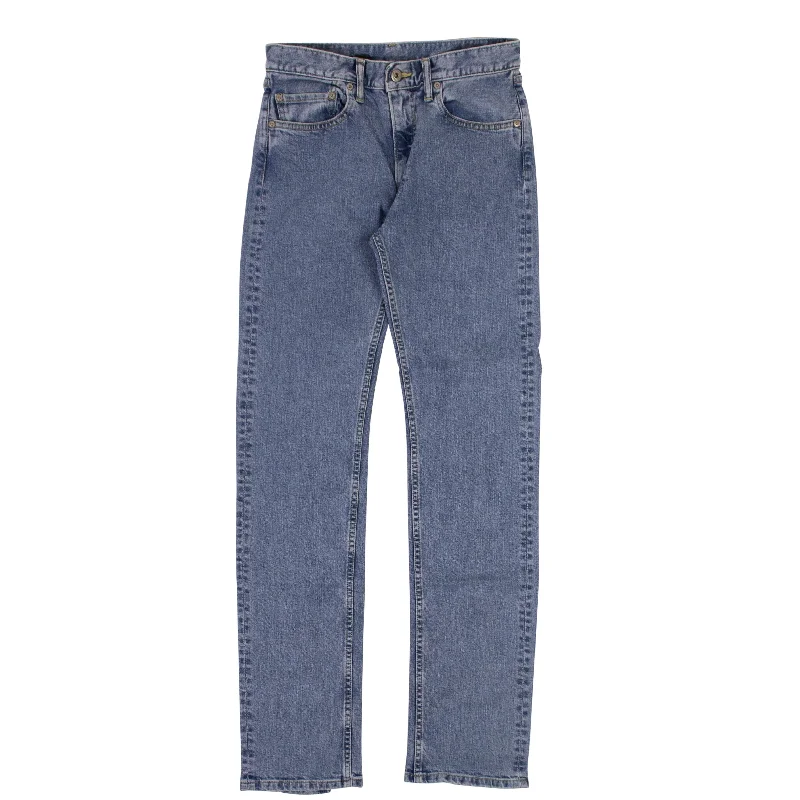 Mid-Waisted Men's JeansVlone Zipper Jeans - Blue