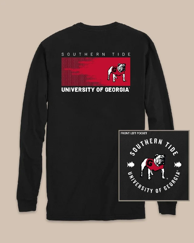 Men's Shirts with Appliqué DetailsGeorgia Bulldogs Gameday Hexagon Gradient T-Shirt