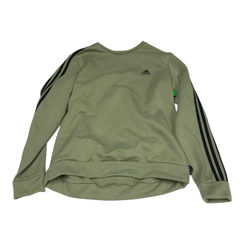 Cool Men's Graphic HoodiesSweatshirt Crewneck By Adidas In Green, Size: L