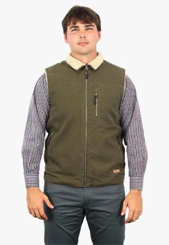 Men's Coats for City WearRock and Roll Mens Canvas Vest