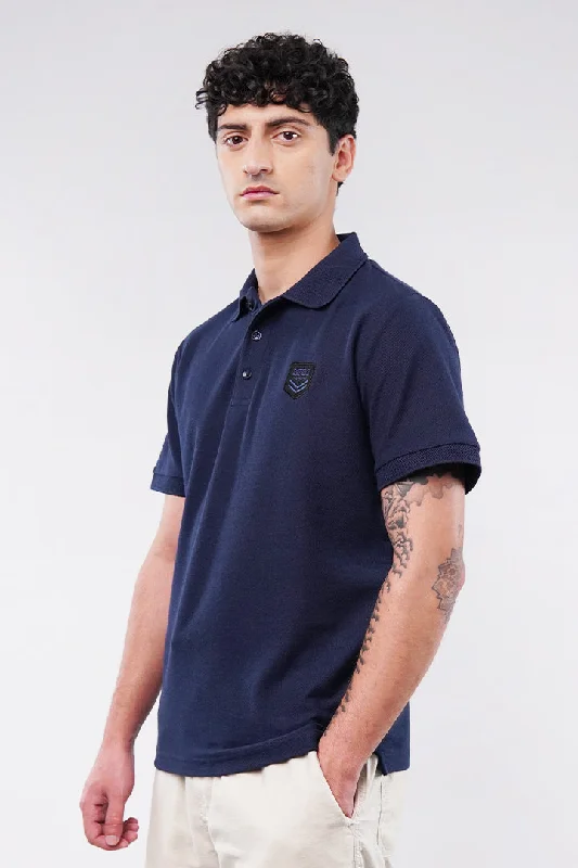 Men's Unique and Designer TopsSignature Polo Shirt - Navy Blue