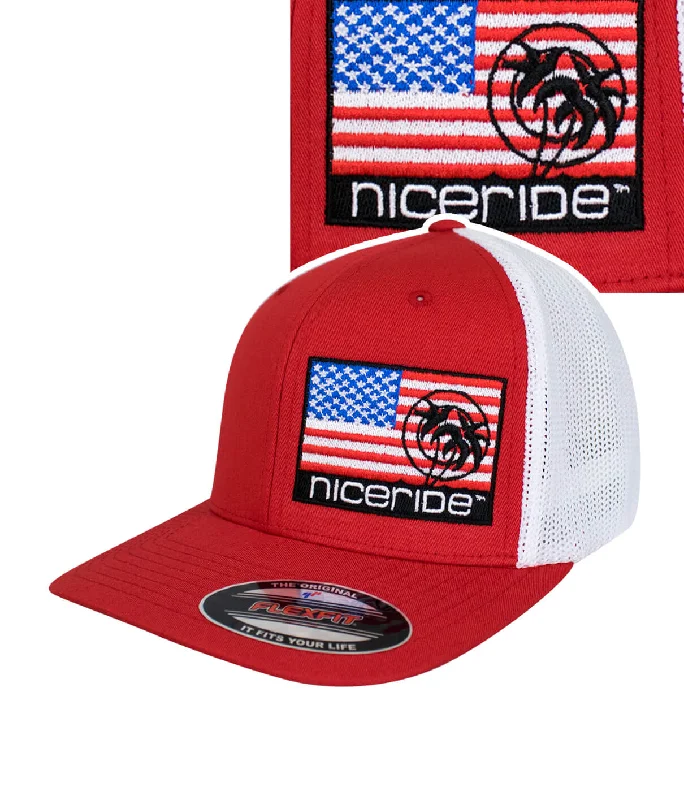 Sun-Protective Beach Hats"Pride - LP" Meshback Flexfit Hat