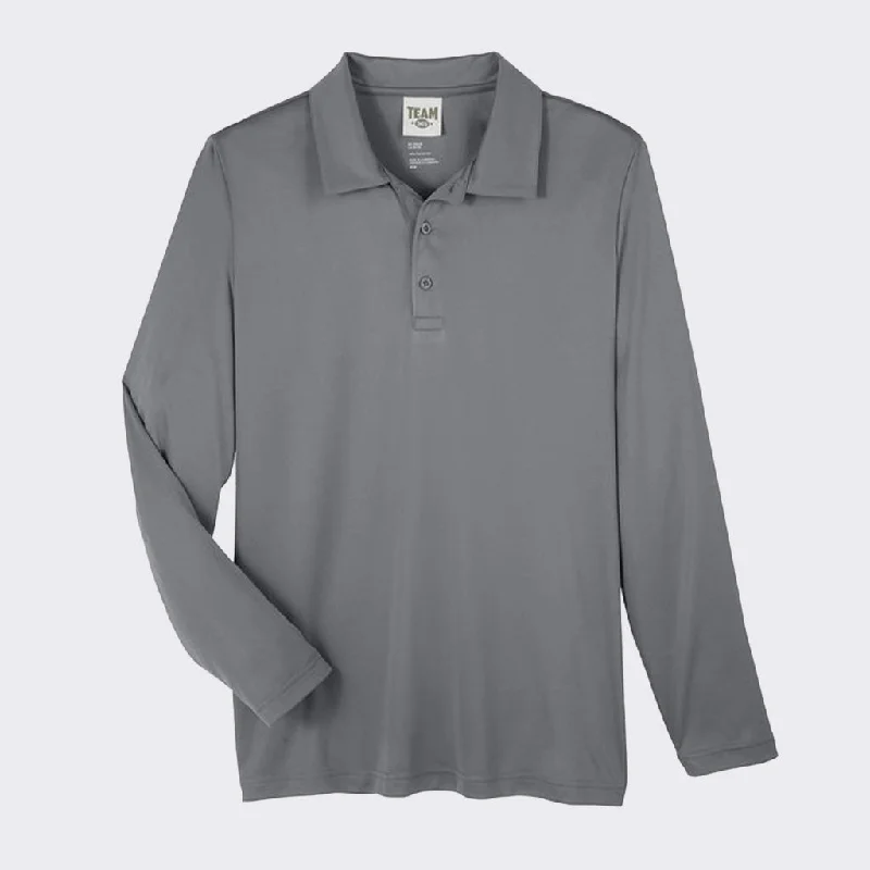 Men's Shirts with Embellished HemlinesEpik Zone Long Sleeve Polo