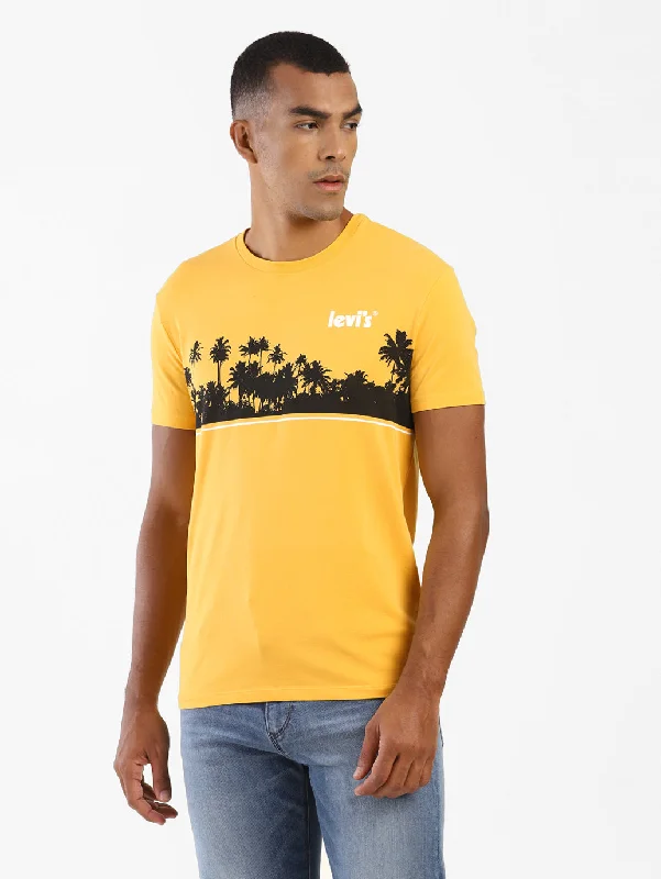 Men's Shirts with Geometric PatternsMen's Graphic Print Slim FitT-shirt