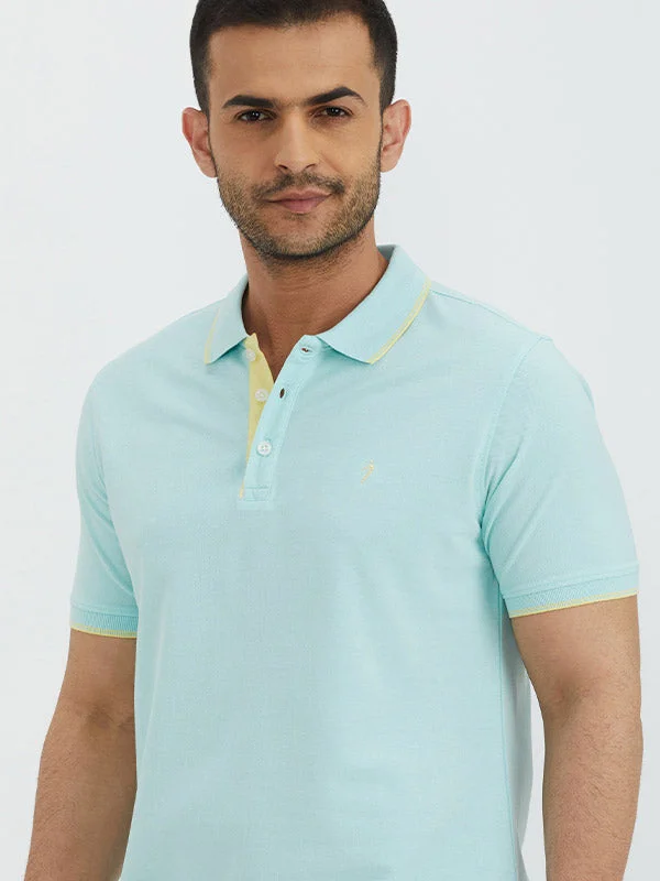 Men's Shirts with Roll-Up SleevesMen Solid Polo T-Shirt
