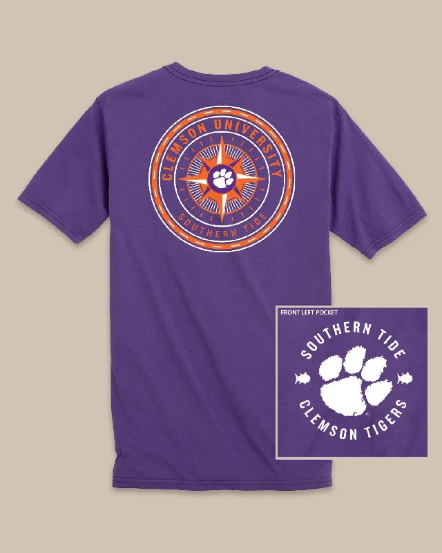 Versatile Men's Tank TopsClemson Tigers Gameday Collegiate Compass T-Shirt