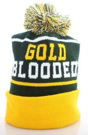 Affordable Winter BeaniesGold Blooded (Green Beanie)