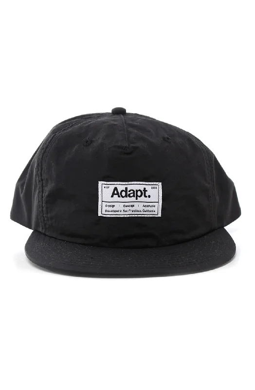 Gentlemen's Fedora HatsHaze (Black Nylon Snapback Cap)