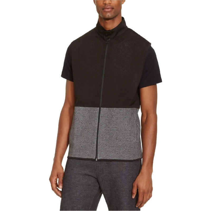 Fashionable Men's Crew-Neck SweatersKenneth Cole Mens Mesh-Layer Sweater Vest