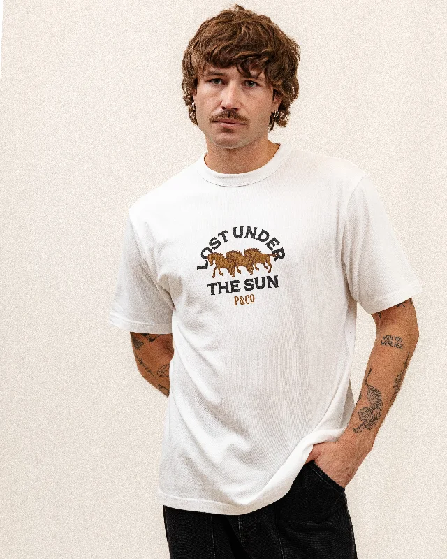 Elegant Men's Dress ShirtsLost Under The Sun T-Shirt - Off White