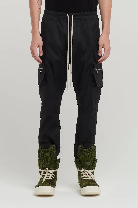 Men's Coats with LiningRick Owens Mastodon Cargo Pants in Black