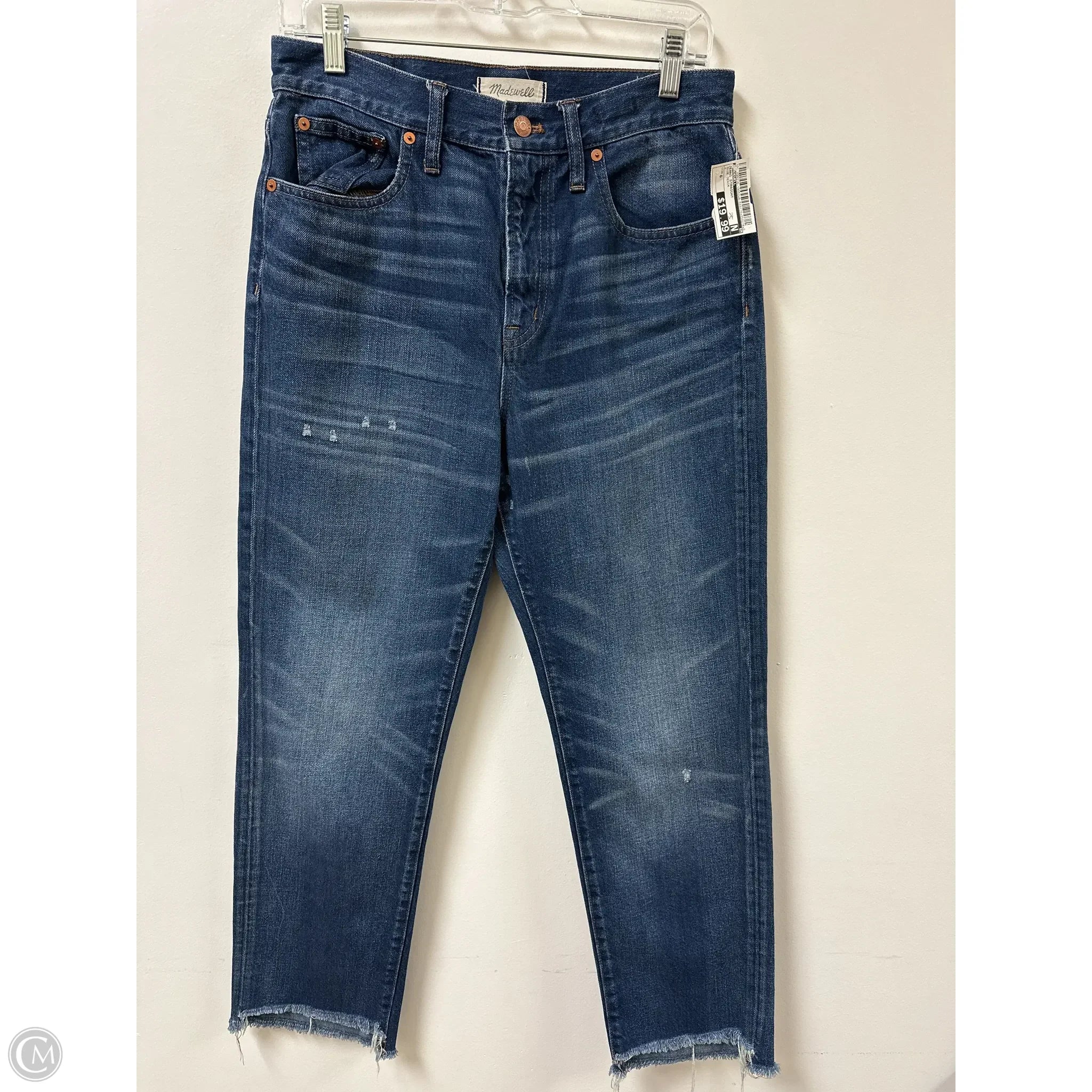 Designer Men's JeansJeans Straight By Madewell In Blue Denim, Size: 6