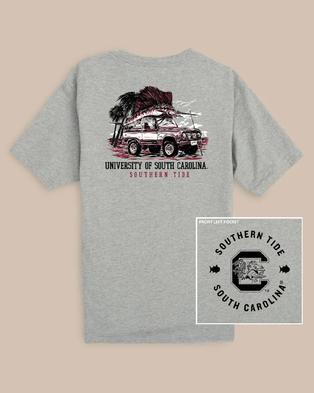 Men's Shirts with Patchwork PatternsUSC Gamecocks Trophy Catch Heather T-Shirt