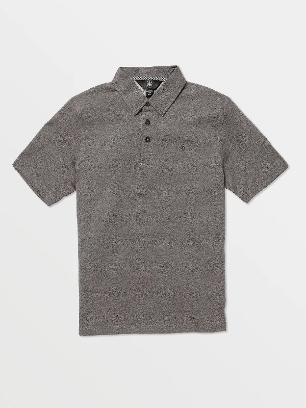 Men's Shirts with Snap ButtonsBig Boys Wowzer Polo Short Sleeve Shirt - Stealth
