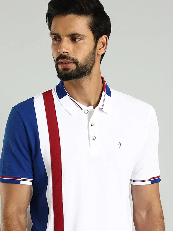 Men's Casual Shirts for Everyday WearMen Color Block Polo T-Shirt