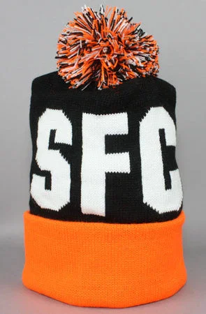 Female Straw HatsFully Laced X Adapt :: SFC (Black/Orange Beanie)