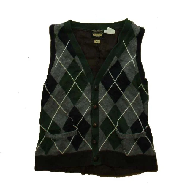 Patterned Men's Fair Isle SweatersIKKS Boys Navy | Green Argyle Sweater Vest