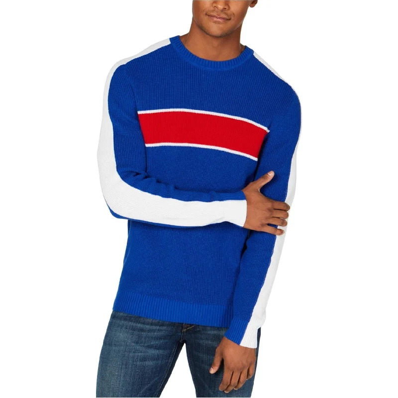 Elegant Men's Shawl-Collar SweatersClub Room Mens Colorblocked Pullover Sweater